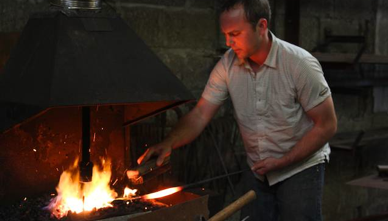 Paul at the forge.
