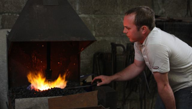 Paul at the forge.